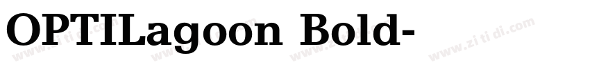 OPTILagoon Bold字体转换